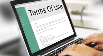 Website Usage Terms Banner